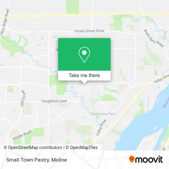 Small Town Pastry map