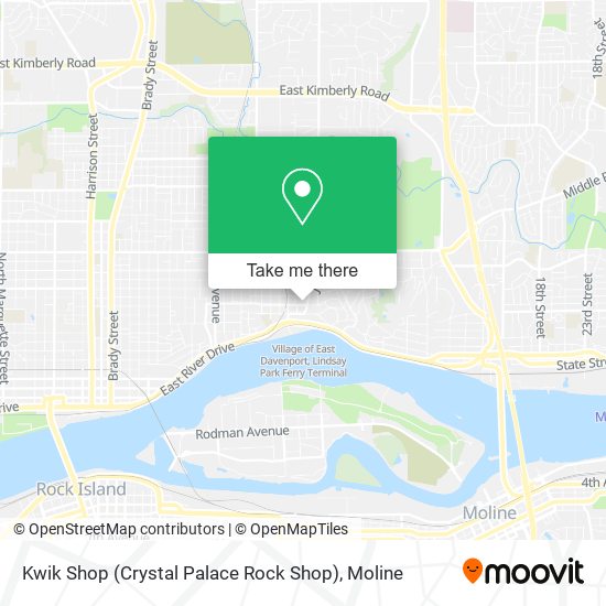 Mapa de Kwik Shop (Crystal Palace Rock Shop)
