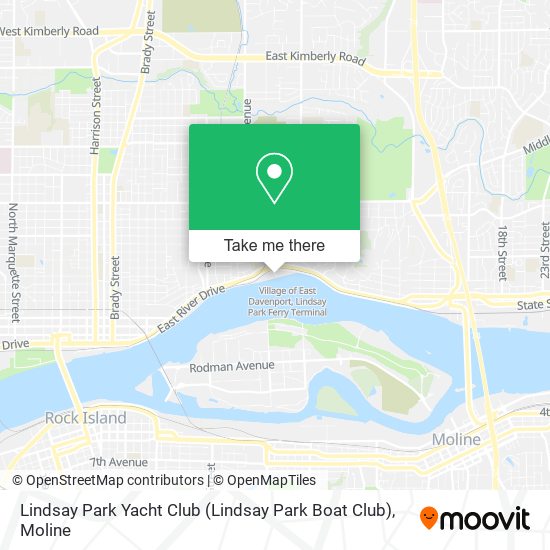 Lindsay Park Yacht Club map