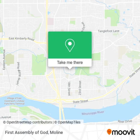Mapa de First Assembly of God