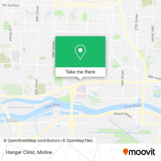 Hanger Clinic map