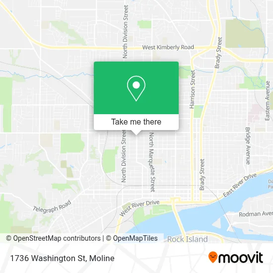 1736 Washington St map