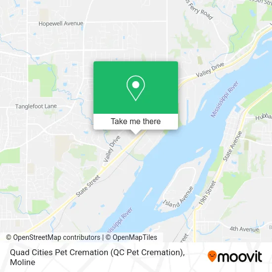 Quad Cities Pet Cremation (QC Pet Cremation) map