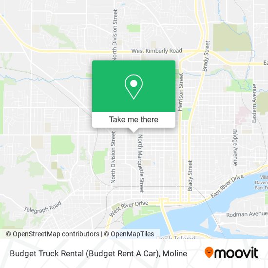 Budget Truck Rental (Budget Rent A Car) map
