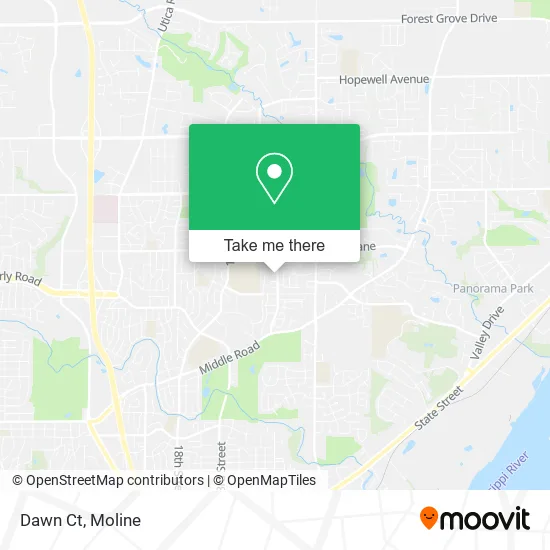 Dawn Ct map