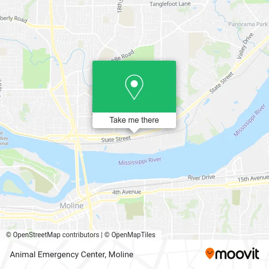 Animal Emergency Center map