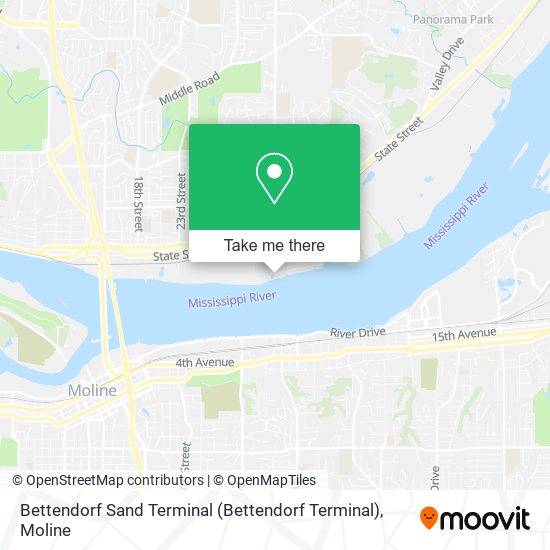 Mapa de Bettendorf Sand Terminal (Bettendorf Terminal)