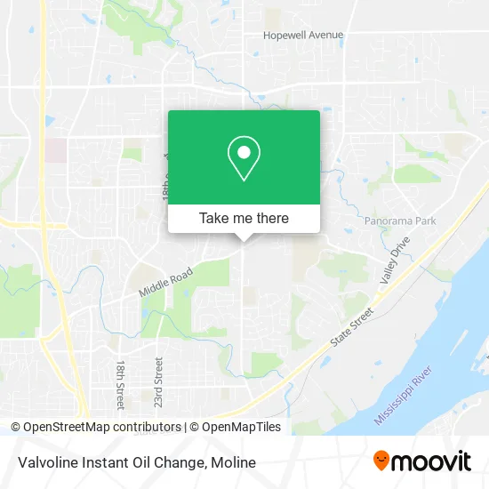 Valvoline Instant Oil Change map