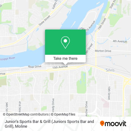 Mapa de Junior's Sports Bar & Grill (Juniors Sports Bar and Grill)