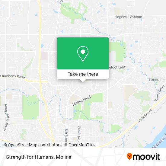 Strength for Humans map