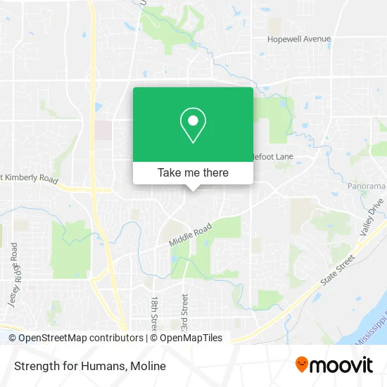 Strength for Humans map