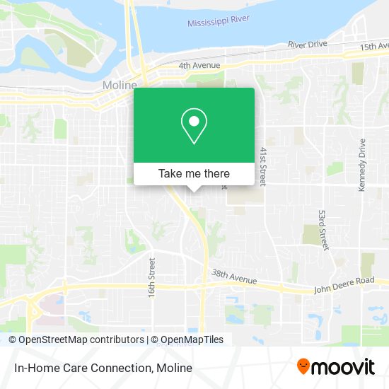 In-Home Care Connection map