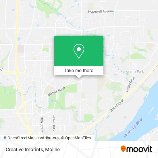 Mapa de Creative Imprints