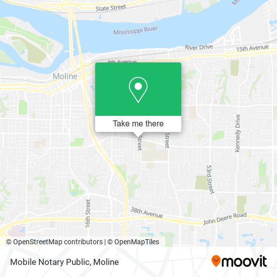 Mobile Notary Public map