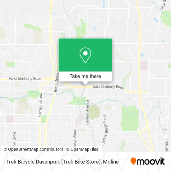 Mapa de Trek Bicycle Davenport (Trek Bike Store)