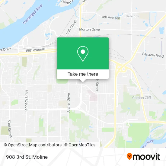908 3rd St map