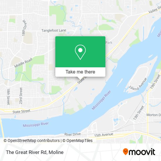 Mapa de The Great River Rd