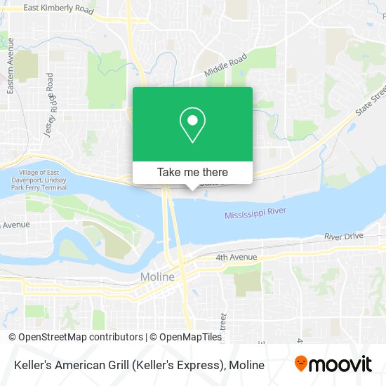 Mapa de Keller's American Grill (Keller's Express)