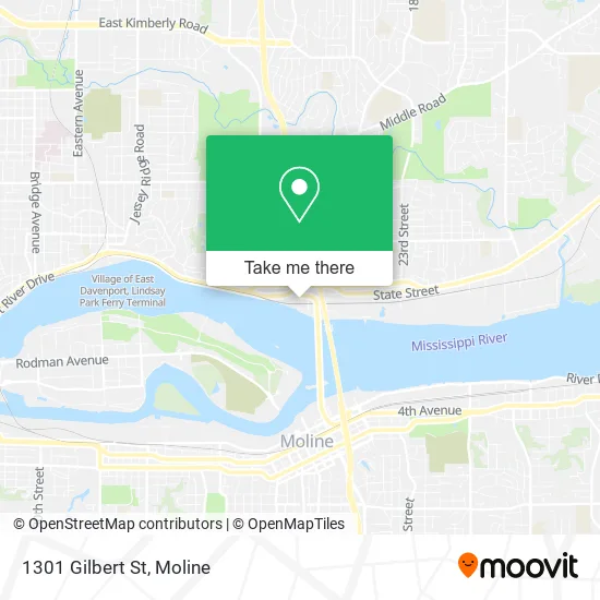 Mapa de 1301 Gilbert St