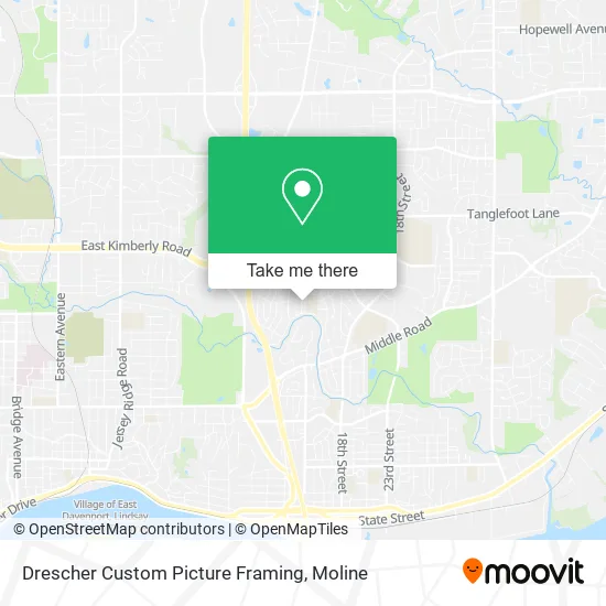 Drescher Custom Picture Framing map