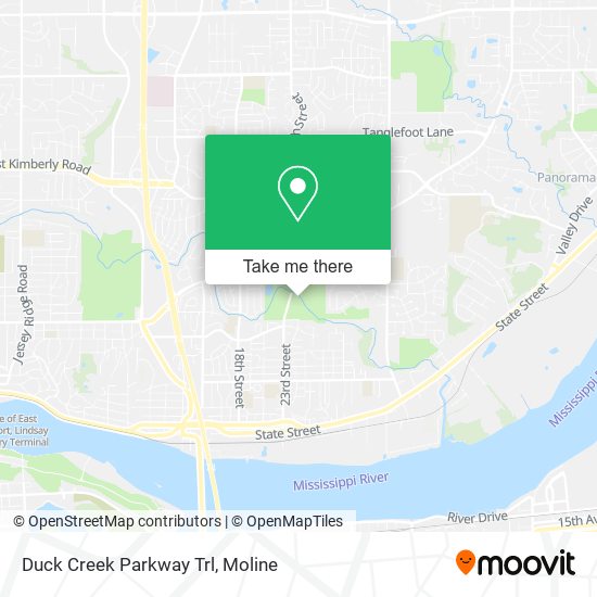 Duck Creek Parkway Trl map