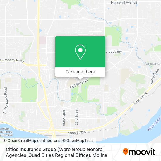 Cities Insurance Group (Ware Group General Agencies, Quad Cities Regional Office) map