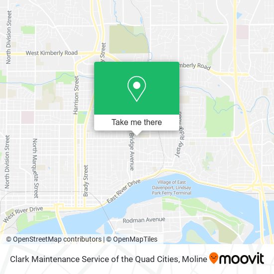 Clark Maintenance Service of the Quad Cities map