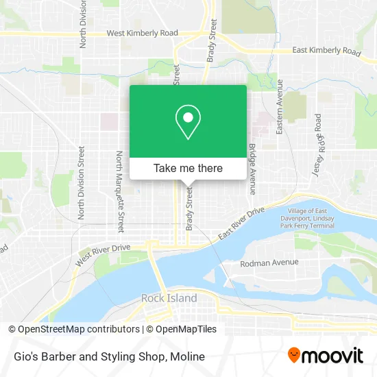 Gio's Barber and Styling Shop map