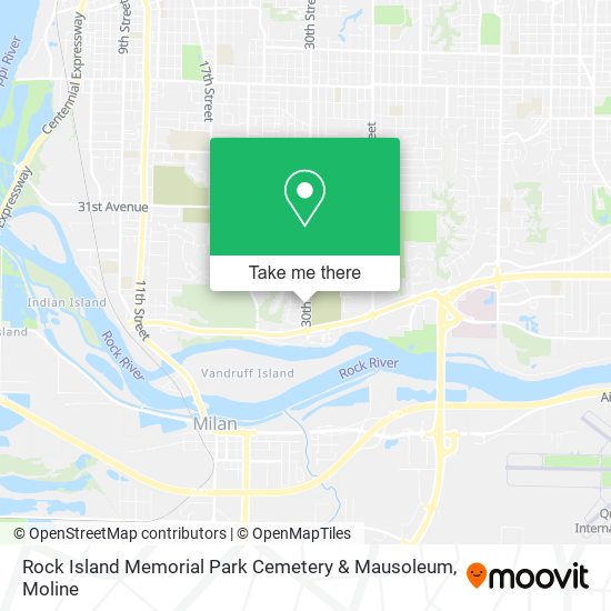 Rock Island Memorial Park Cemetery & Mausoleum map