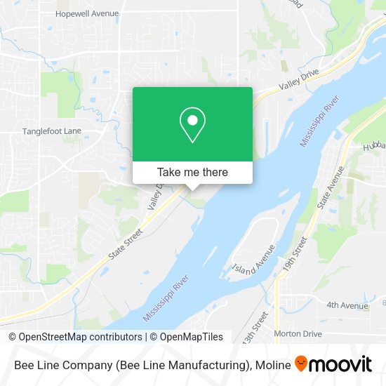 Bee Line Company (Bee Line Manufacturing) map