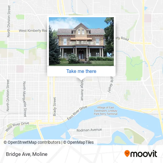 Bridge Ave map