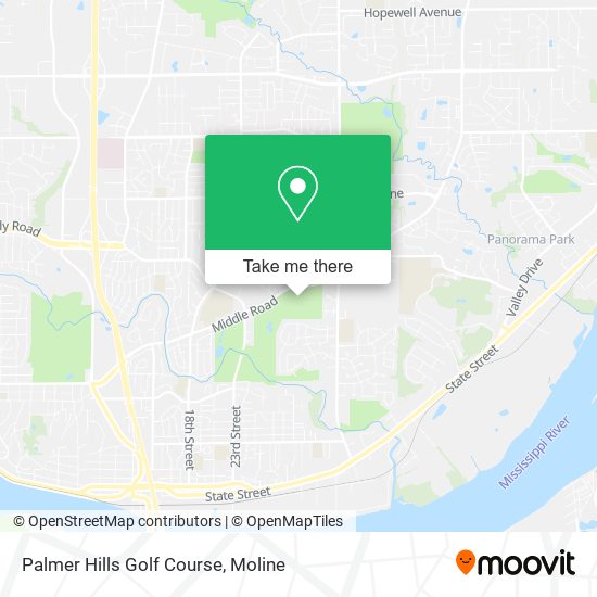 Palmer Hills Golf Course map