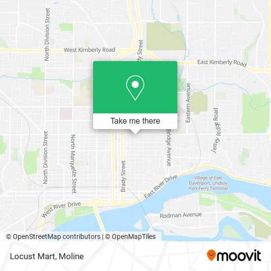 Locust Mart map