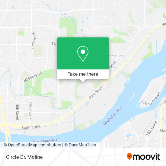 Circle Dr map