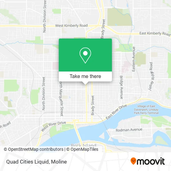 Quad Cities Liquid map