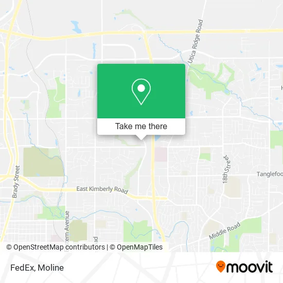 Mapa de FedEx