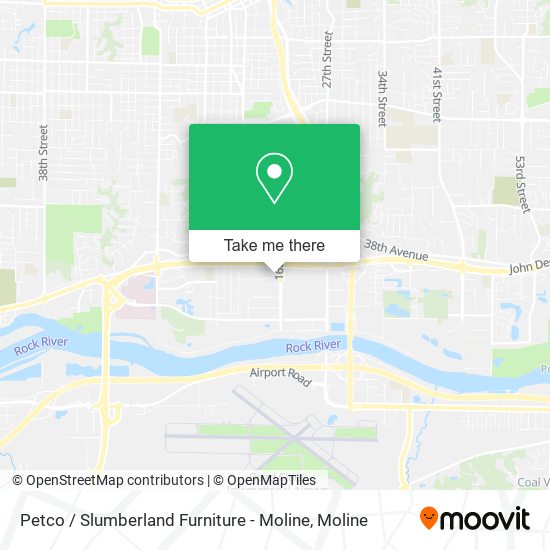 Petco / Slumberland Furniture - Moline map