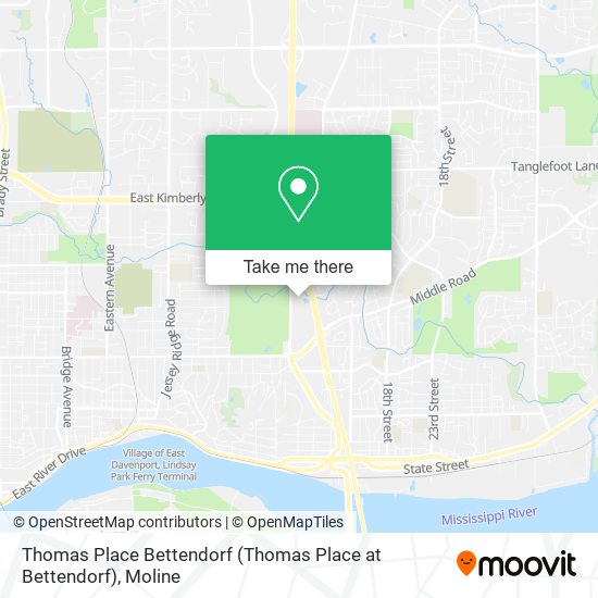 Mapa de Thomas Place Bettendorf