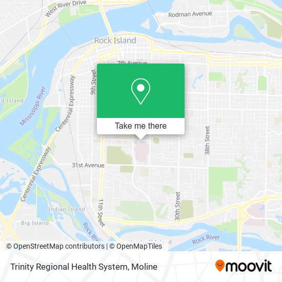 Trinity Regional Health System map