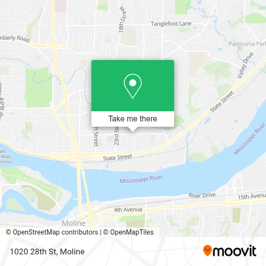 1020 28th St map