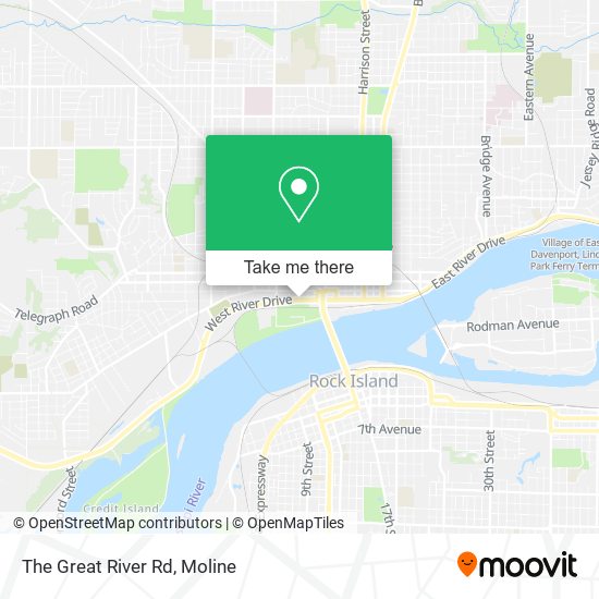 The Great River Rd map