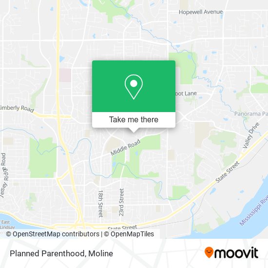 Mapa de Planned Parenthood