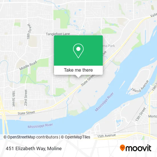 Mapa de 451 Elizabeth Way