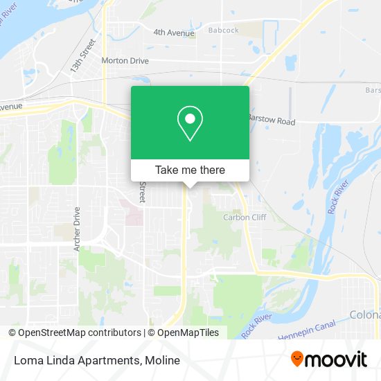 Loma Linda Apartments map