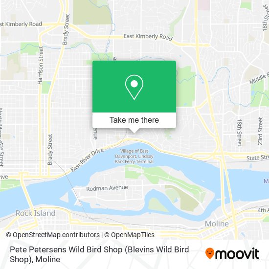 Mapa de Pete Petersens Wild Bird Shop (Blevins Wild Bird Shop)