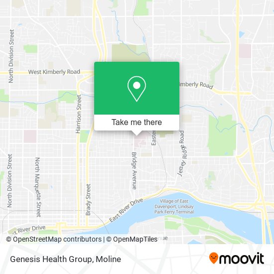 Genesis Health Group map
