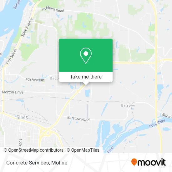 Concrete Services map