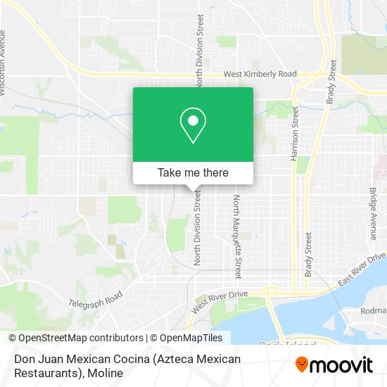 Don Juan Mexican Cocina (Azteca Mexican Restaurants) map