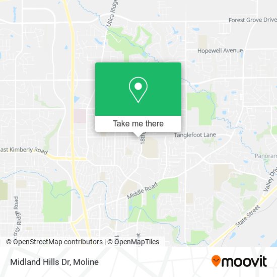 Midland Hills Dr map