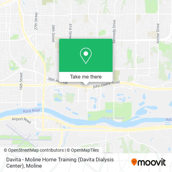 Davita - Moline Home Training (Davita Dialysis Center) map